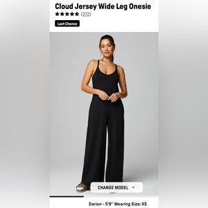 Fabletics Cloud Jersey Wide Leg Onsie